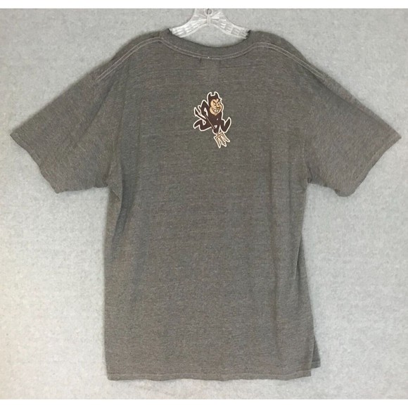 Vintage Nike Arizona State Sun Devils Shirt Mens Large Gray Short Sleeve NCAA - Picture 2 of 8